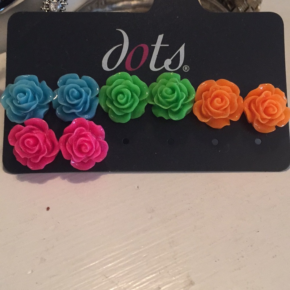Rose earrings